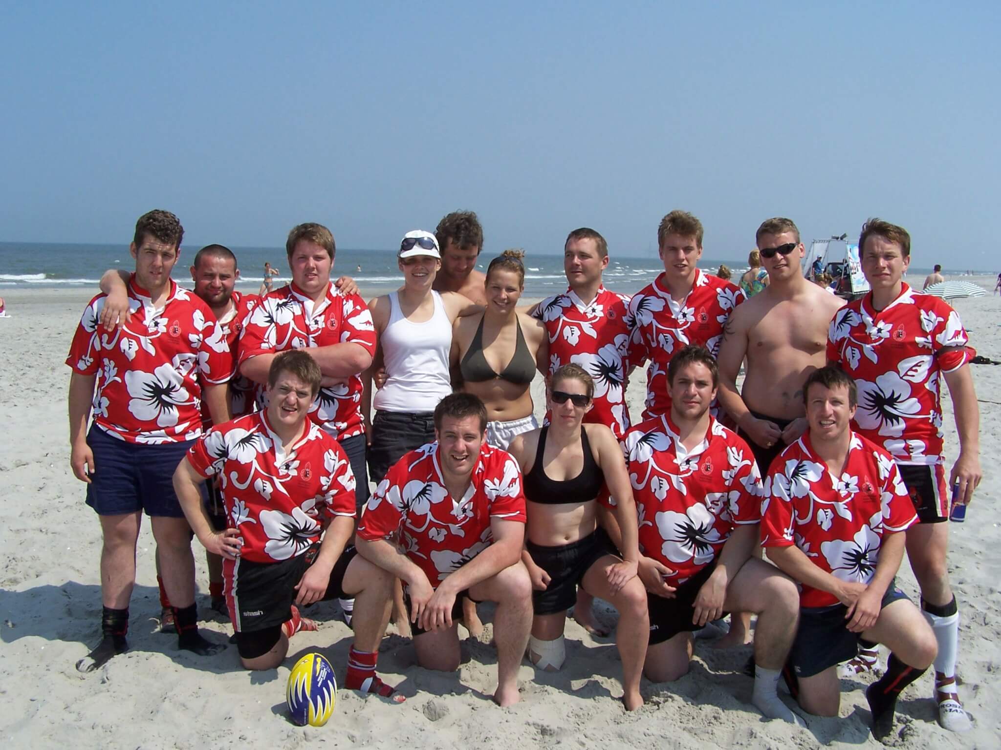 Hawaiian print jerseys supplied to Crowborough Rugby Club - Stud Rugby